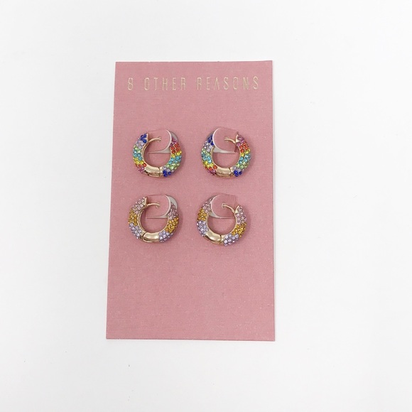 8 Other Reasons Jewelry - 8 Other Reasons Multi Hoop Set
